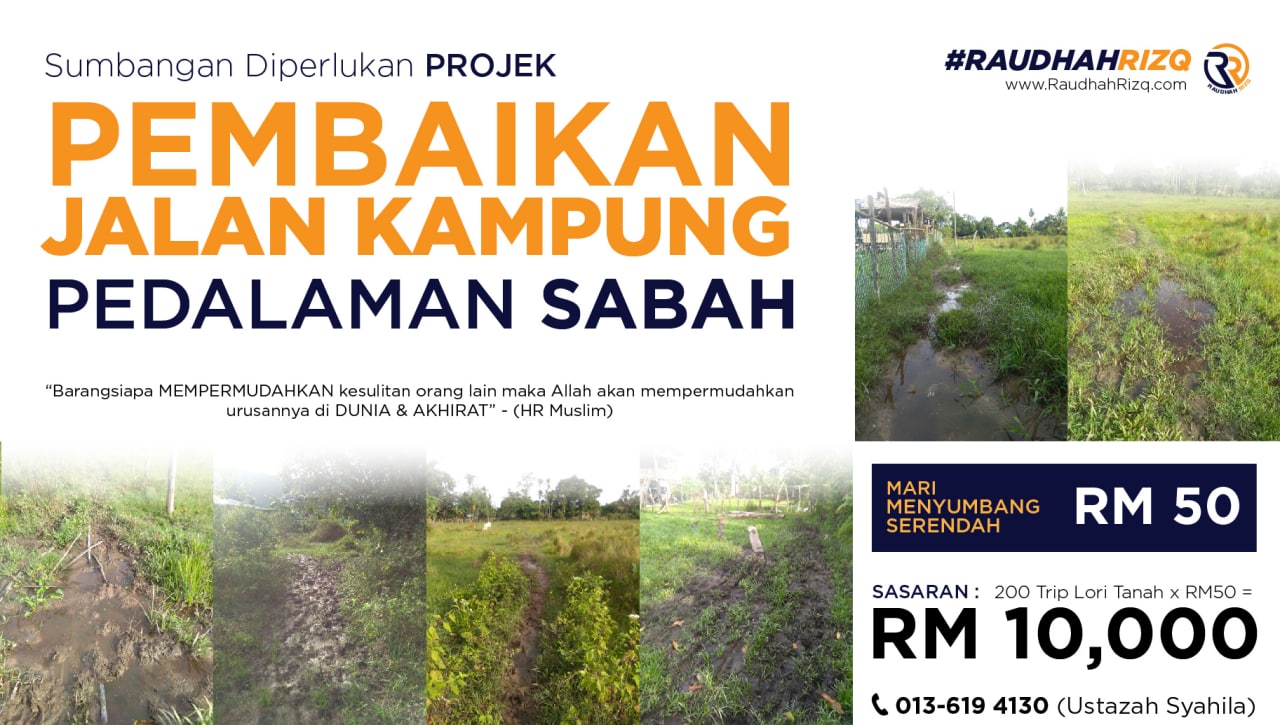 Sumbangan Baik Pulih Jalan Pedalaman Sabah Kitafund